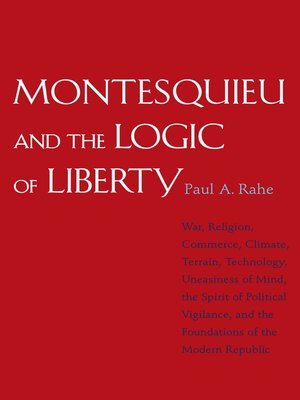 cover image of Montesquieu and the Logic of Liberty